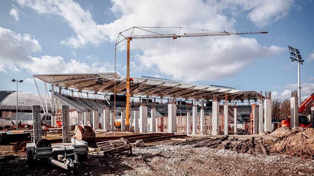 Raport z budowy stadionu ŁKS | Styczeń 2020