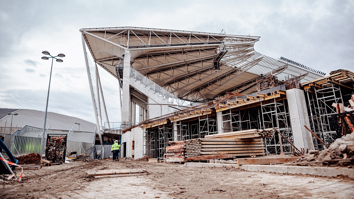 Raport z budowy stadionu ŁKS | Luty 2020