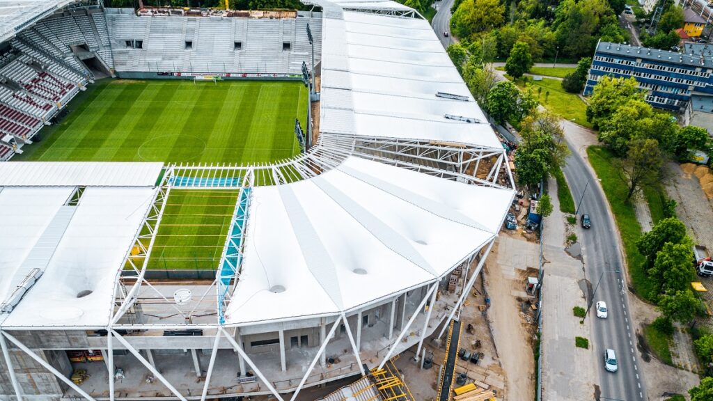 Raport z budowy stadionu ŁKS (Maj 2021)
