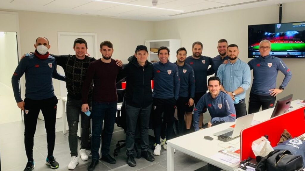 Trenerzy ŁKS z wizytą u Marcelino w Athletic Bilbao