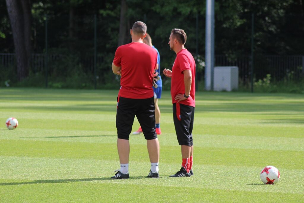 Piątkowy trening piłkarzy ŁKS-u