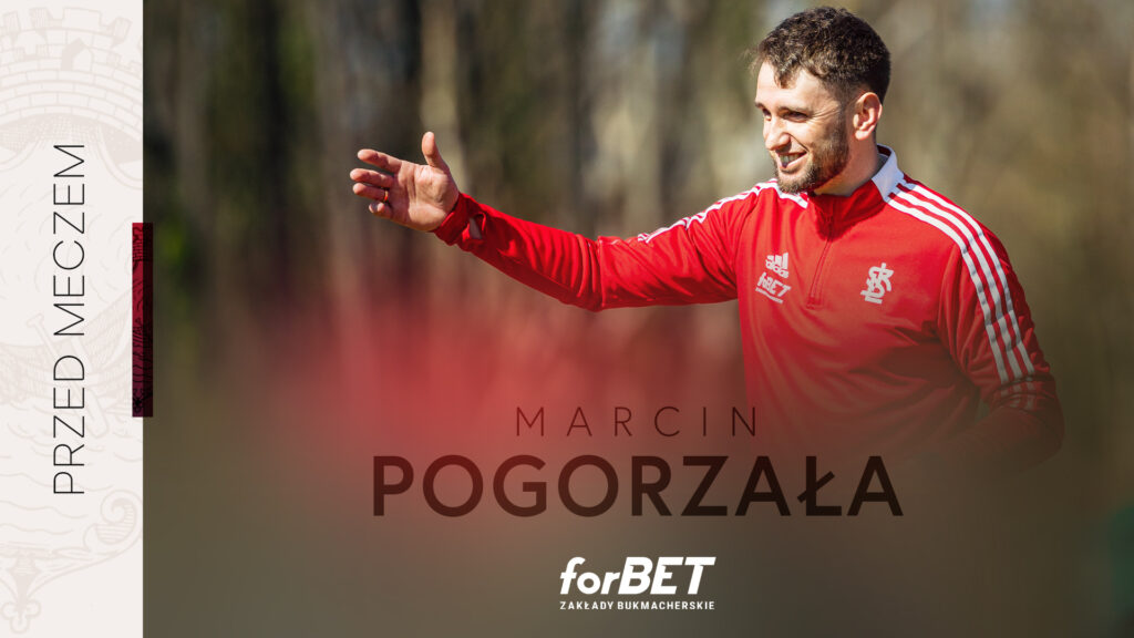 Marcin Pogorzała przed Arką Gdynia