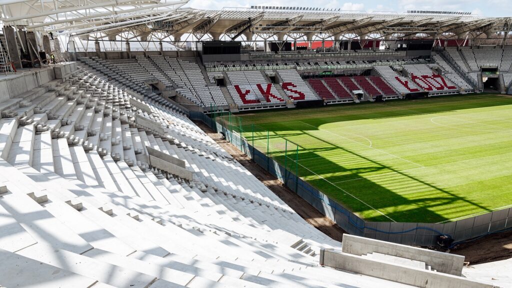 Raport z budowy stadionu ŁKS (Marzec 2021)