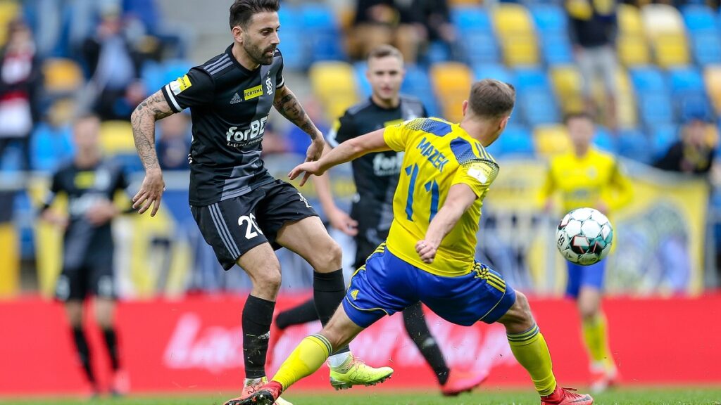 Skrót meczu Arka Gdynia – ŁKS Łódź