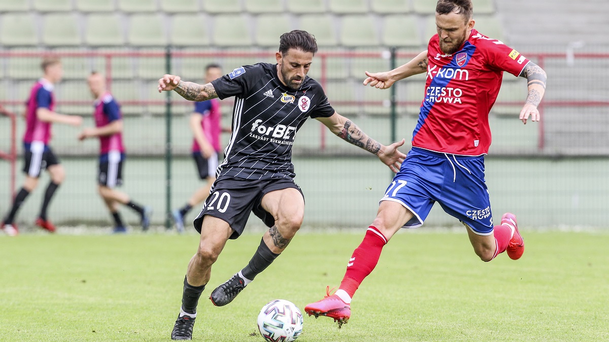 Skrót meczu Raków Częstochowa – ŁKS 1:1