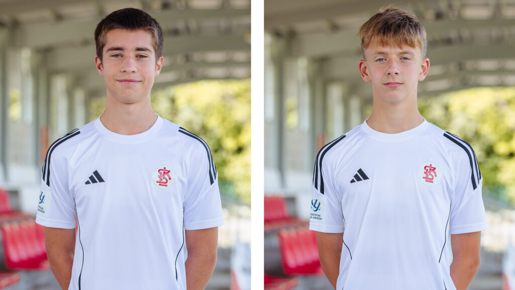 Aleksander Michałowski i Olaf Zuchora na reprezentacji Polski U-16