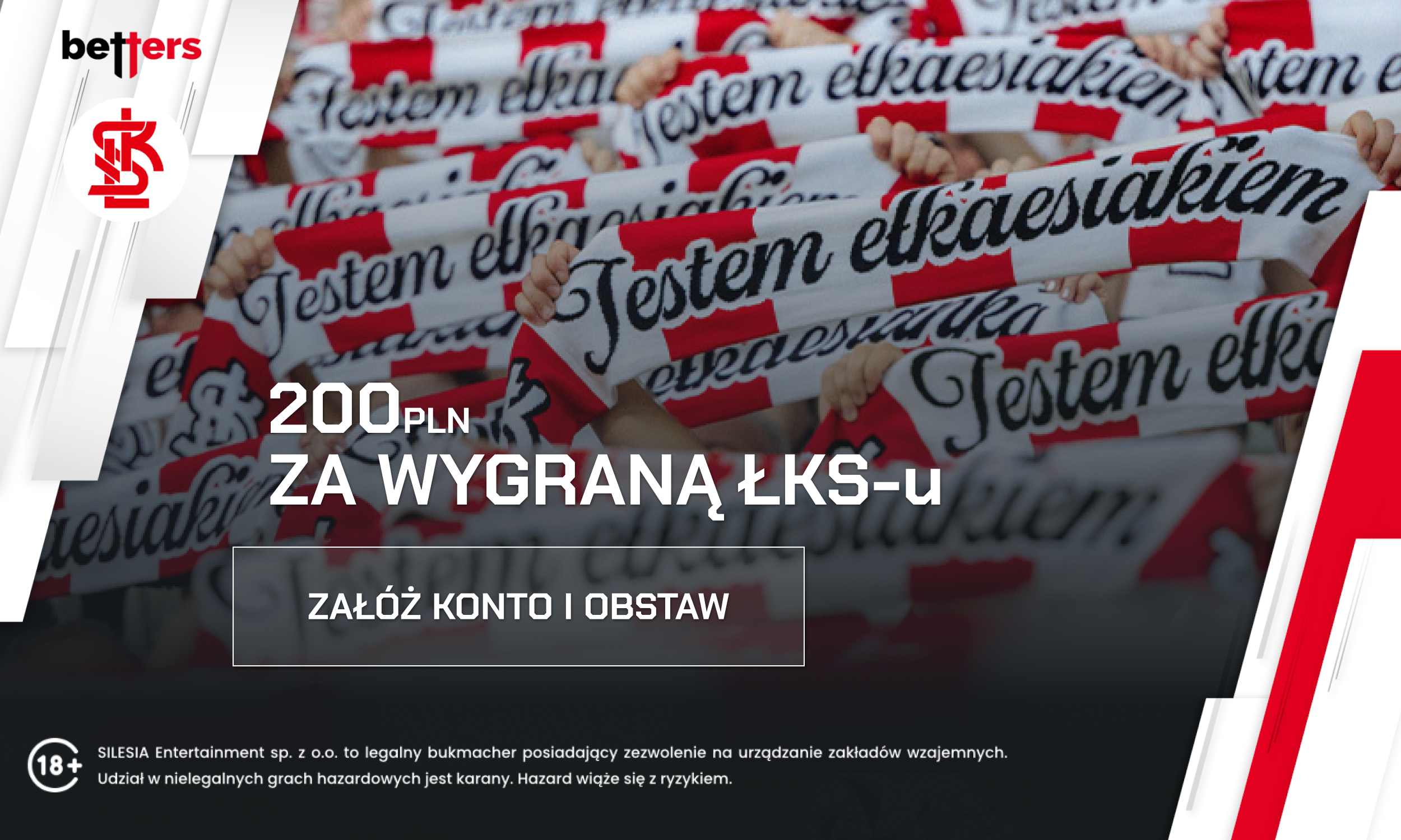 200 PLN za wygraną ŁKS-u ze Śląskiem!
