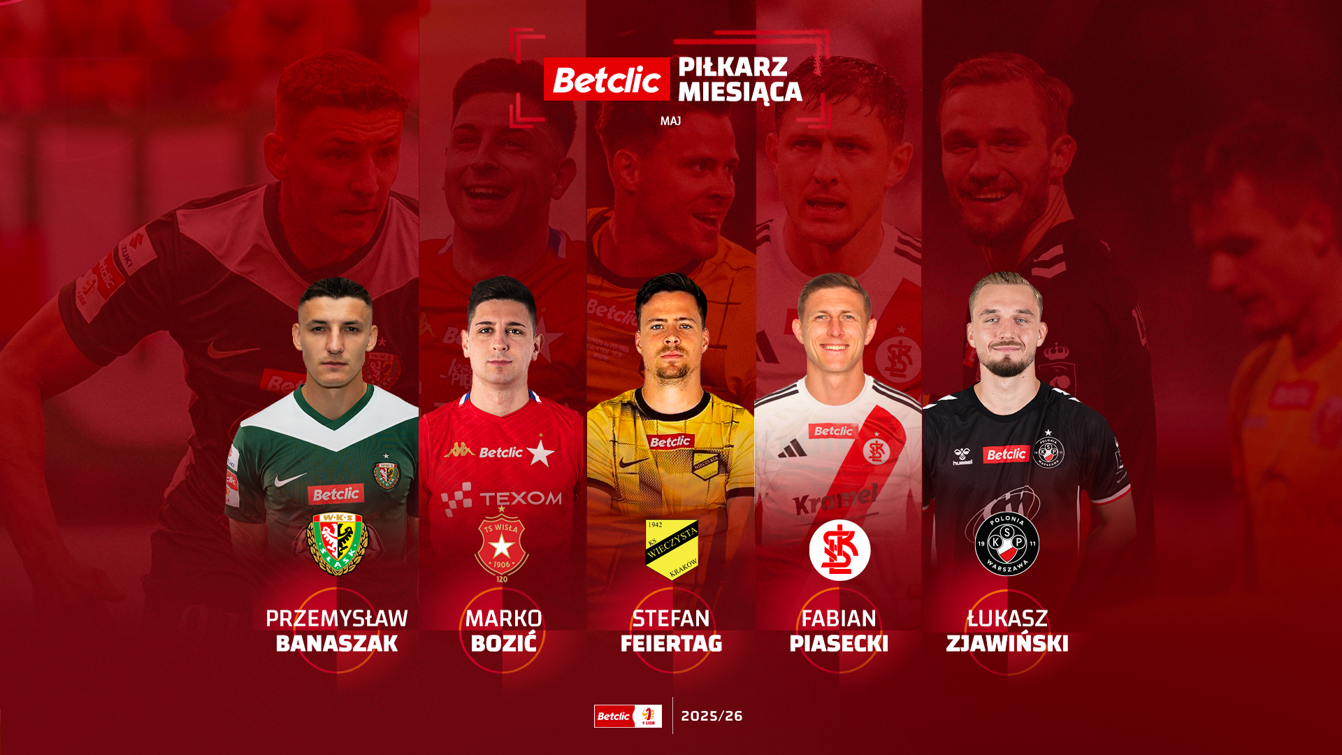 Betclic 1 Liga wybiera piłkarza maja